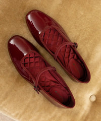 The Hummingbird Mary Jane - Burgundy Patent