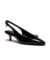 The Goldfinch Kitten Heel - Black Patent Leather