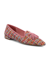 The Starfinch 15 Tassel - Pink Multi Tweed