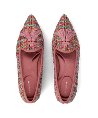 The Starfinch 15 Tassel - Pink Multi Tweed
