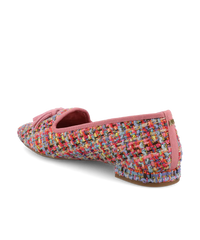 The Starfinch 15 Tassel - Pink Multi Tweed