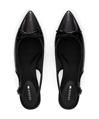 The Goldfinch Kitten Heel - Black Patent Leather