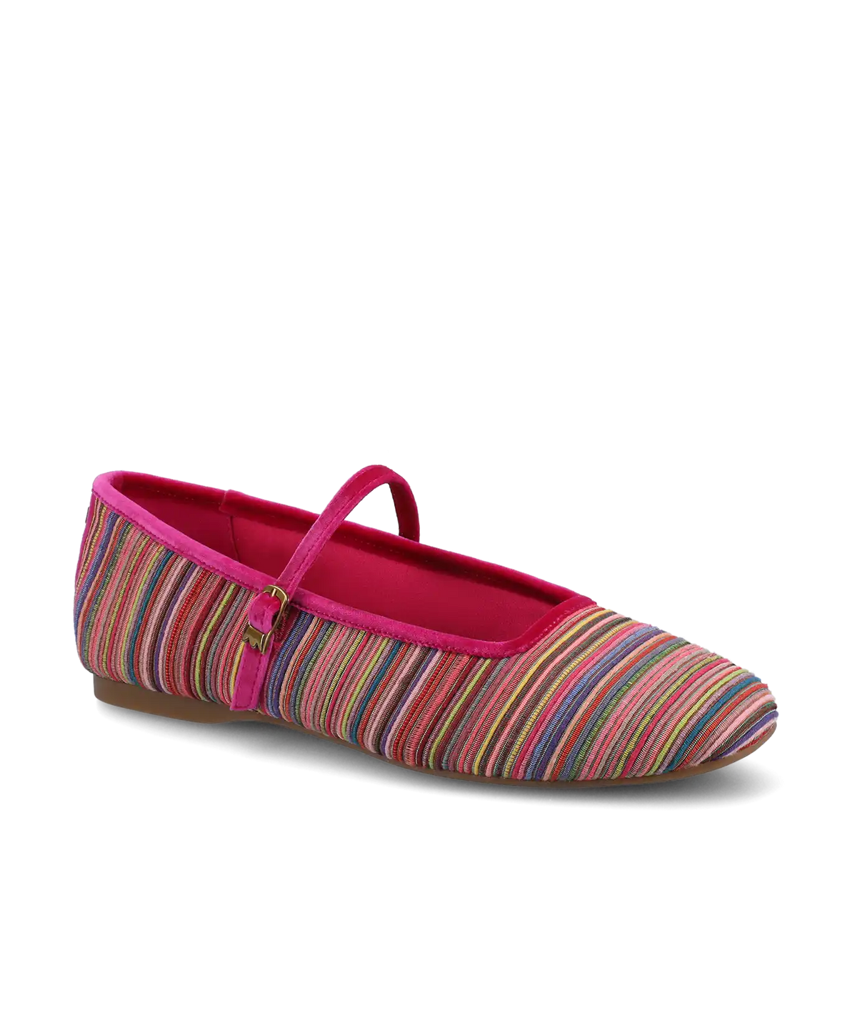 The Hummingbird Mary Jane Grosgrain - Hot Pink Multi Stripe