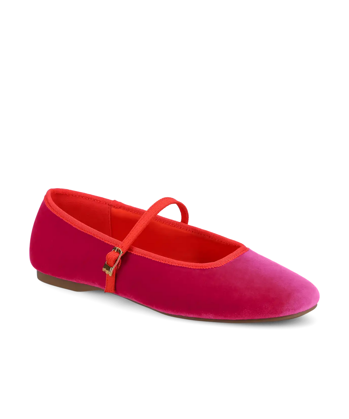 The Hummingbird Mary Jane - Hot Pink Velvet