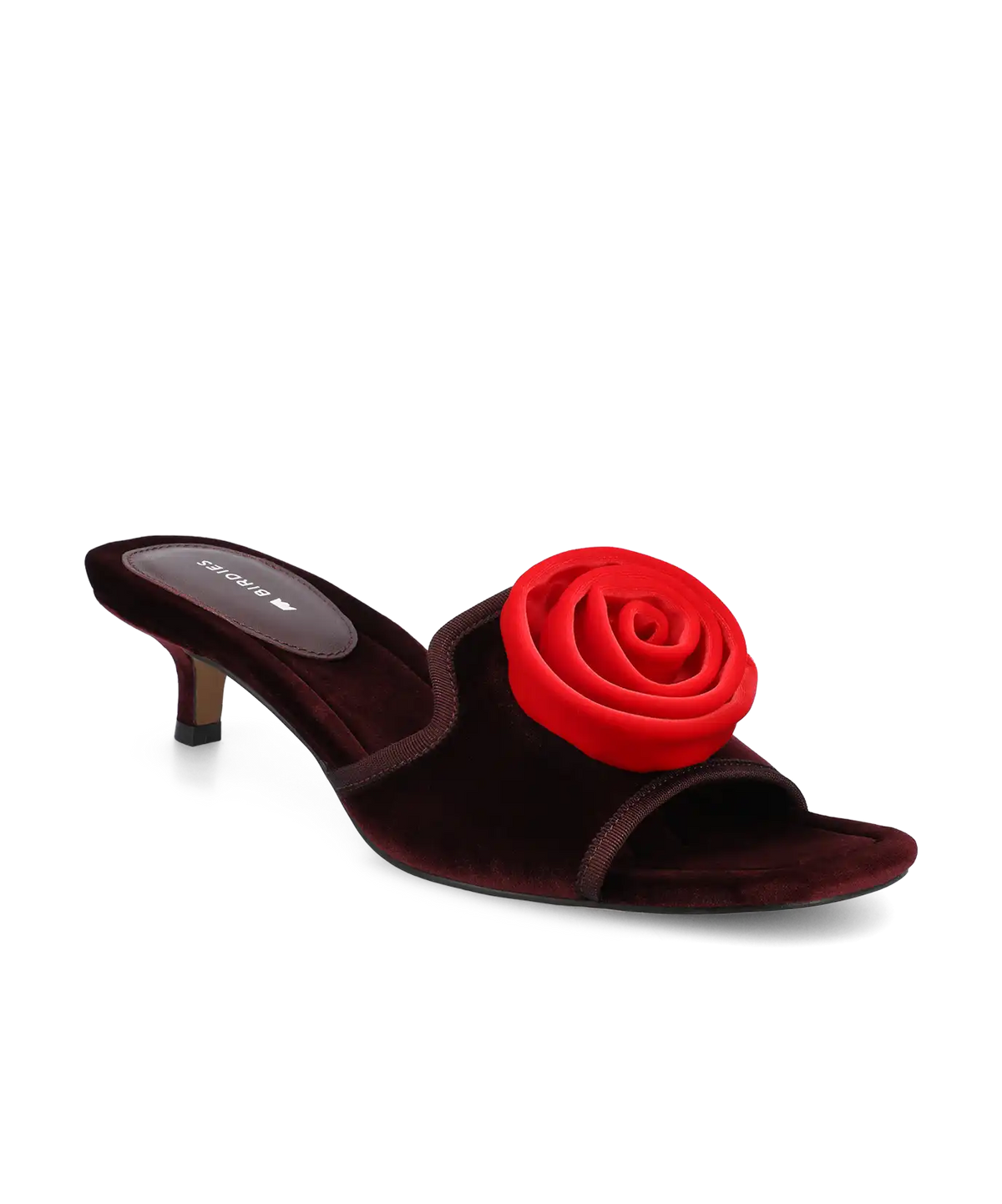 The Kiwi Kitten Flower - Burgundy Velvet
