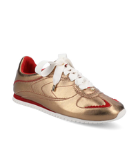 The Speedbird - Vintage Gold Metal Leather