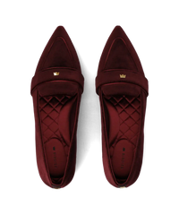The Sparrow Loafer - Burgundy Velvet